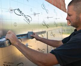 Panneau isolant Eurowall à utiliser dans les murs creux - collant rectitape