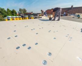 Recticel Insulation Powerdeck F installation image