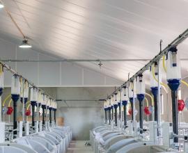Powerline  isolatieplaat met een goed brandgedrag voor agrarische gebouwen voor veestal