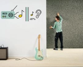 Panneau Silentwall isolation acoustique pour des murs intérieurs - installation