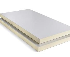 Powerboard white isolatiepanelen voor hellend dak langs binnen met witte en zilver afwerkingslaag