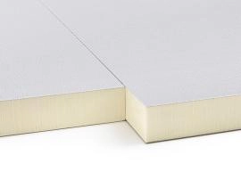 Powerboard white isolatiepanelen voor hellend dak langs binnen met witte en zilver afwerkingslaag